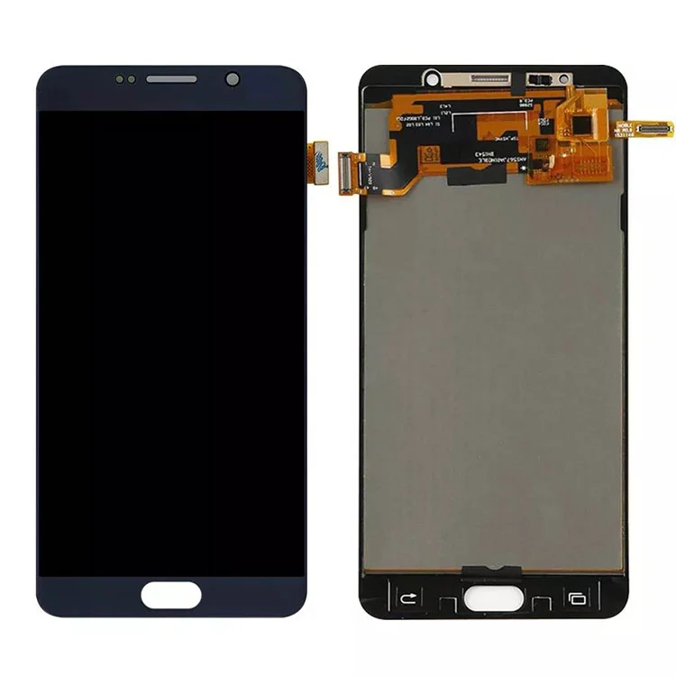 Samsung Galaxy Note 5 LCD OLED -näytön digitoijakokoonpanoon kehyksellä