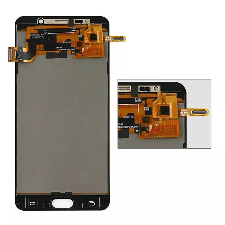 Samsung Galaxy Note 5 LCD OLED -näytön digitoijakokoonpanoon kehyksellä