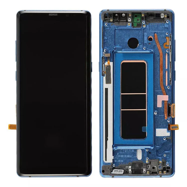 Samsung Galaxy Note 8 LCD OLED -näytön näytön digitoijakokoonpanoon kehyksellä