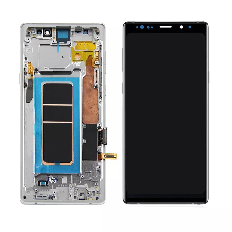 Samsung Galaxy Note 9 LCD OLED -näytön digitoijakokoonpanolle kehyksellä