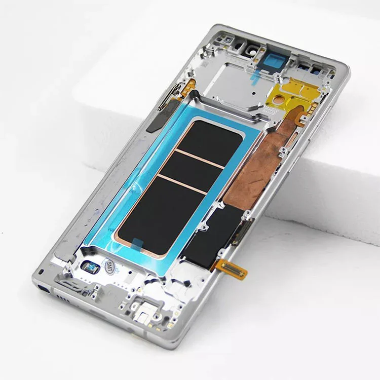 Samsung Galaxy Note 9 LCD OLED -näytön digitoijakokoonpanolle kehyksellä