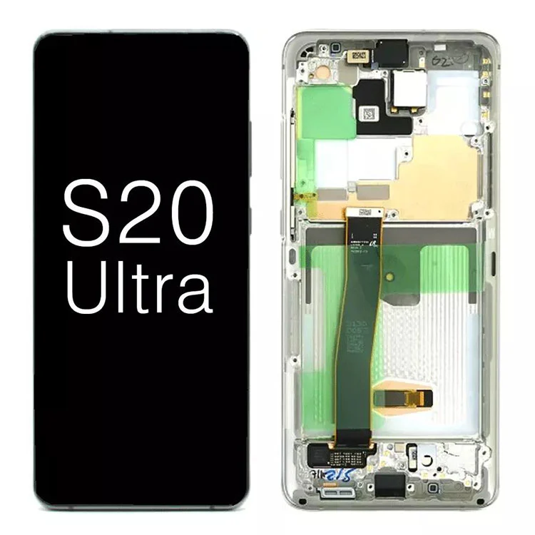 Samsung Galaxy S20 Ultra G988 5G OLED -näytön LCD -kosketusnäytön vaihto