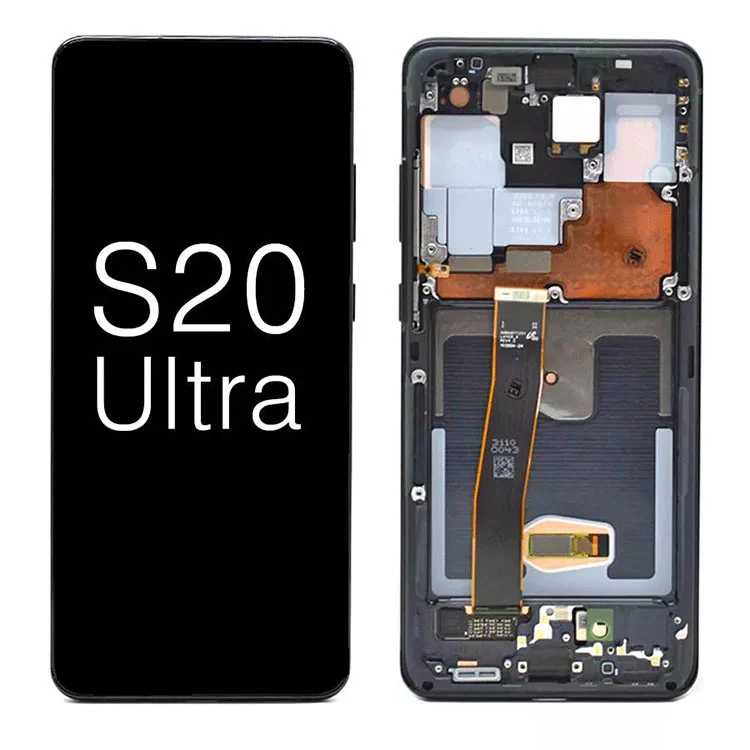 Samsung Galaxy S20 Ultra G988 5G OLED -näytön LCD -kosketusnäytön vaihto